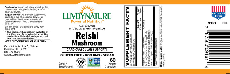 Organic Reishi Mushroom - LuvByNature