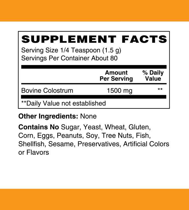 Colostrum Powder Grass- Fed