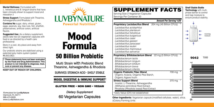 Mood Formula 50 Billion Probiotic