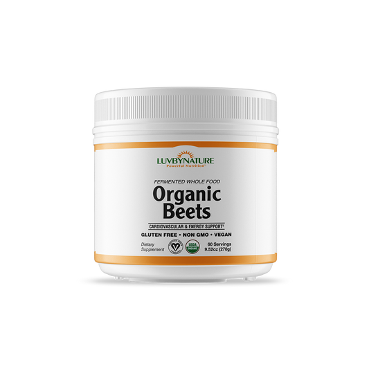 Fermented Whole Food Organic Beets, LuvByNature, 60 servings