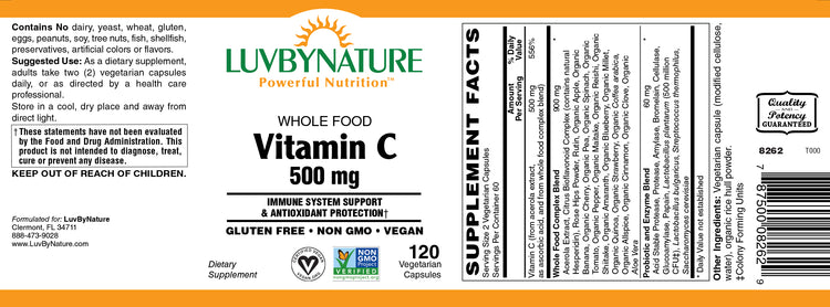 Whole foods Vitamin C - LuvByNature