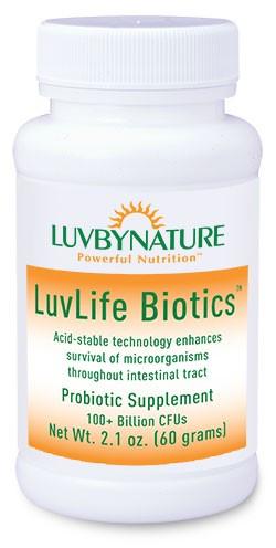 LuvLife Biotics - LuvByNature - 100+ Billion CFUs - 2.1 OZ., 60-Day Supply